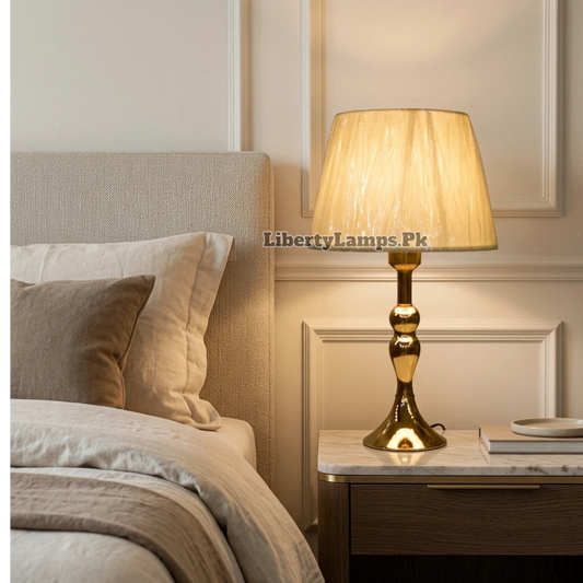 Crystal Spark – Elegant Metal &amp; Crystal Table Lamp Pair