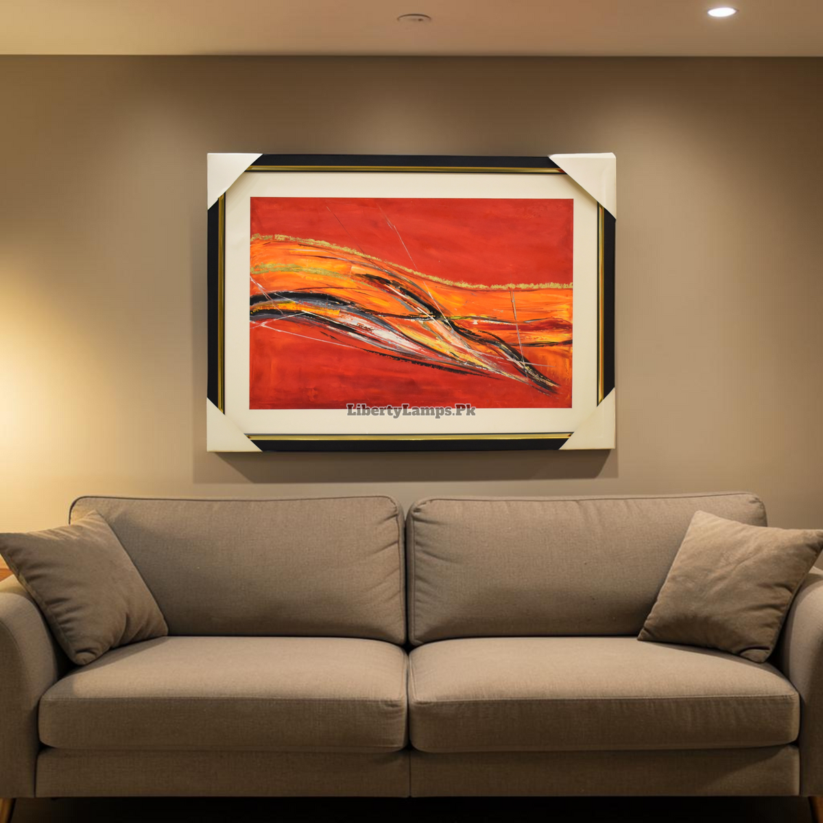 Stunning Abstract Harmony Handmade Oil Painting on Canvas