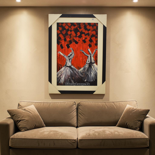 Spiritual Sufi Soul Handmade Oil Painting on Canvas