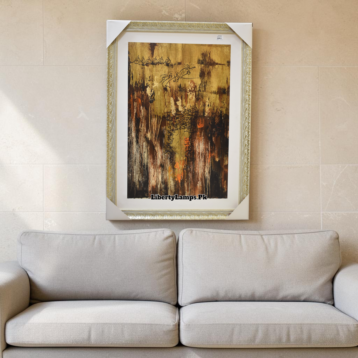 Exquisite Islamic Calligraphy – Premium Handmade Oil Painting on Canvas