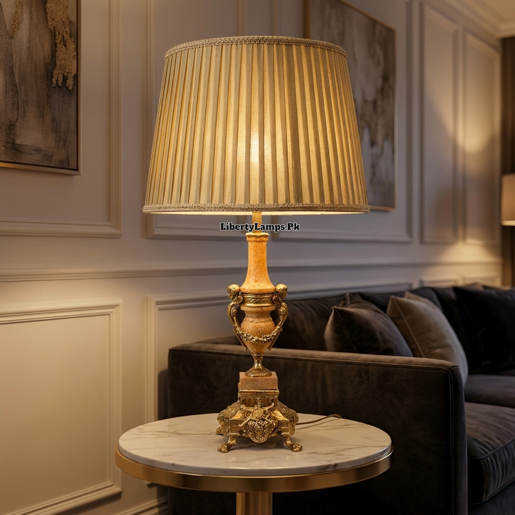 Brass Majesty – Premium Brass Table Lamp Pair
