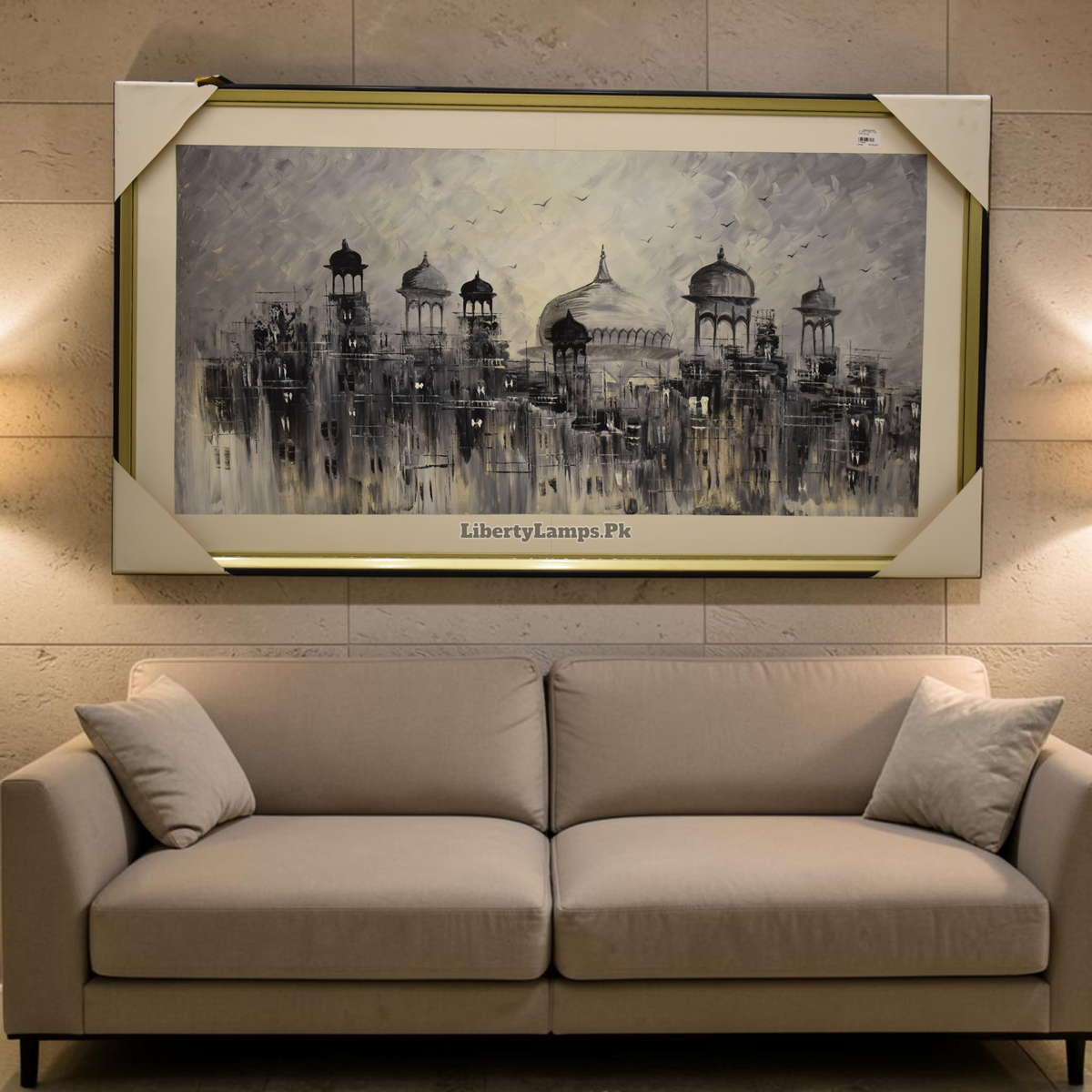 Vintage Old City Charm – Classic Heritage Handmade Oil Painting on Canvas