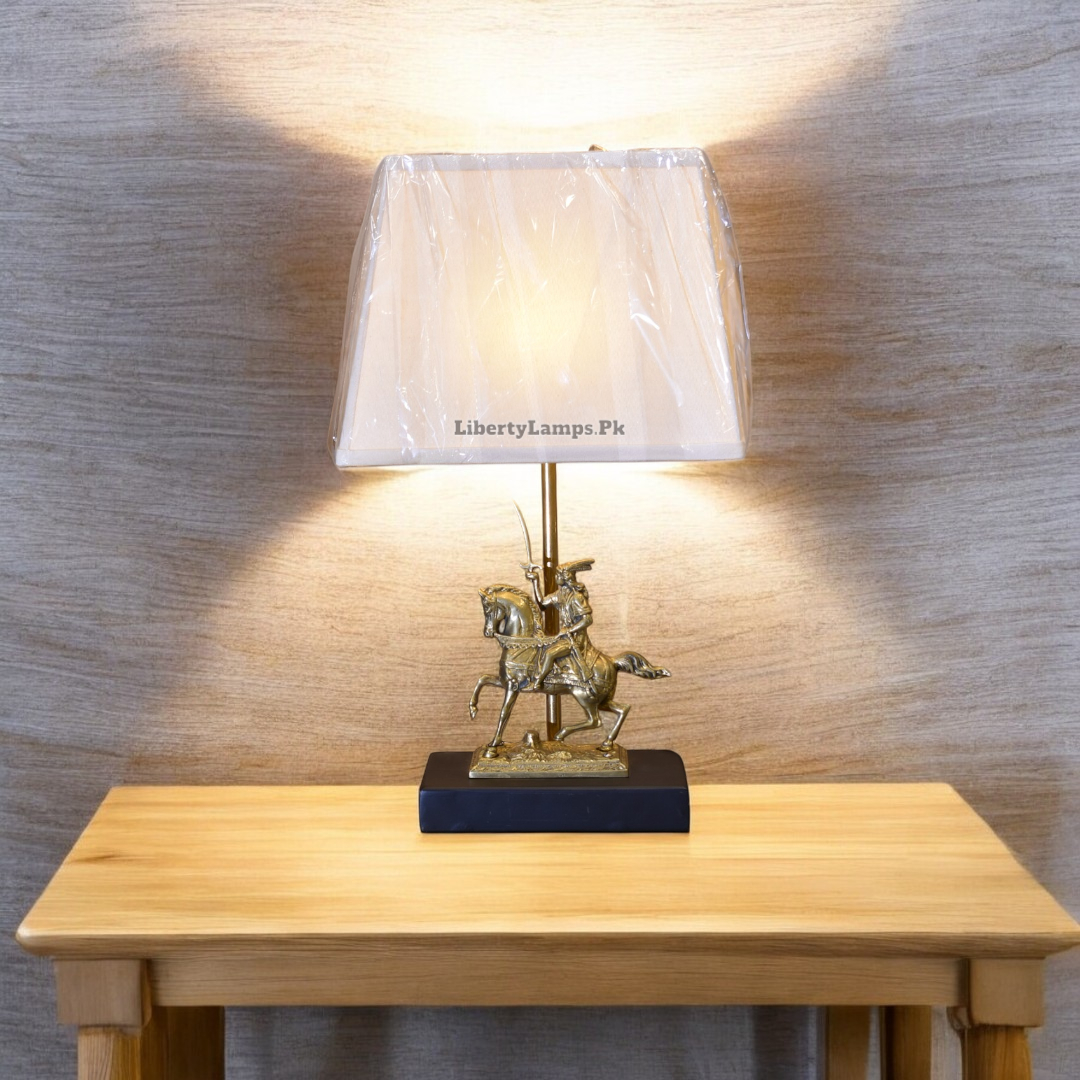 Imperial Brass Table Lamp – Timeless Shine (Pair)