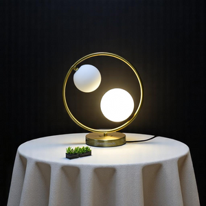 2-Globe Modern Table Lamp (Pair)