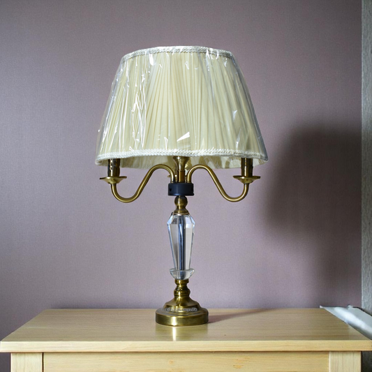✨ Crystal Glow Metal Table Lamps – 4 Lights (Pair)