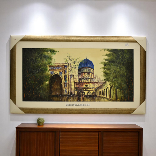 🌍 Heritage Tapestry – Cultural Oil Painting (Single)