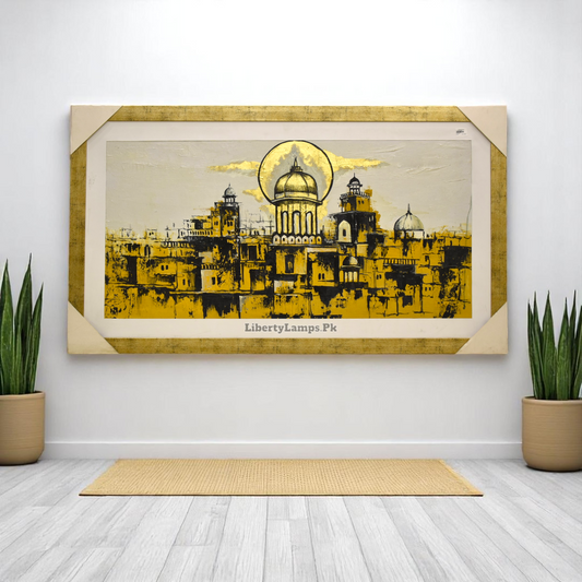 🏙️ Urban Legacy – Old City Oil Painting (Single)