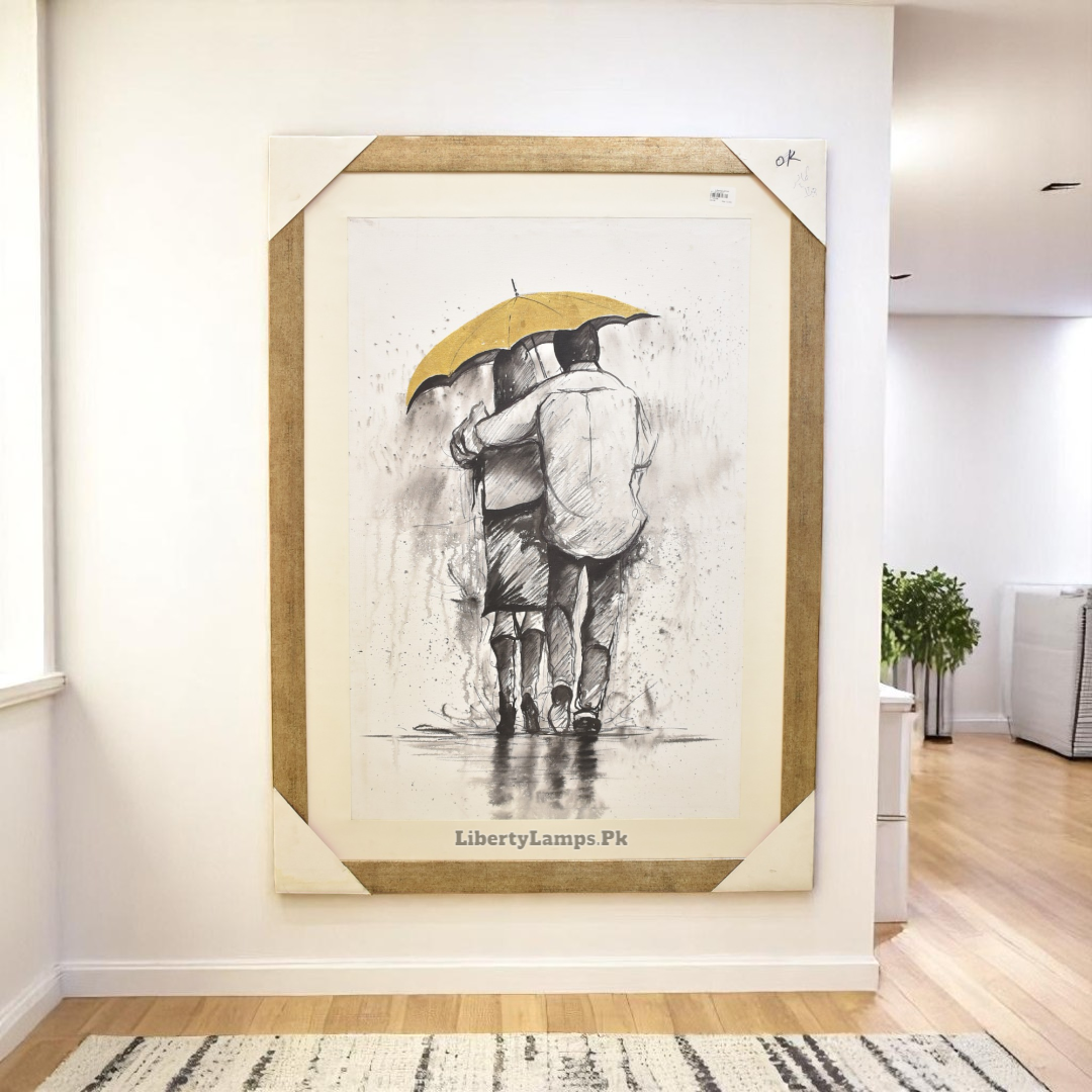 🎨 Radiant Drift – Abstract Oil Painting (Single)