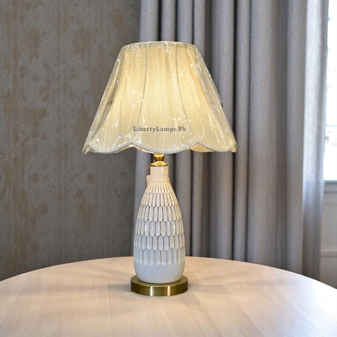 ✨ Porcelain Grace Table Lamp – 31 Inch (Pair)