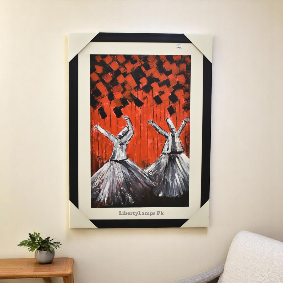 🖼️ Whirling Soul – Sufi Dervish Oil Painting