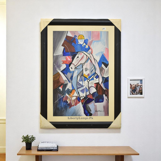 Galloping Grace – Abstract Horse Oil Painting (Single)