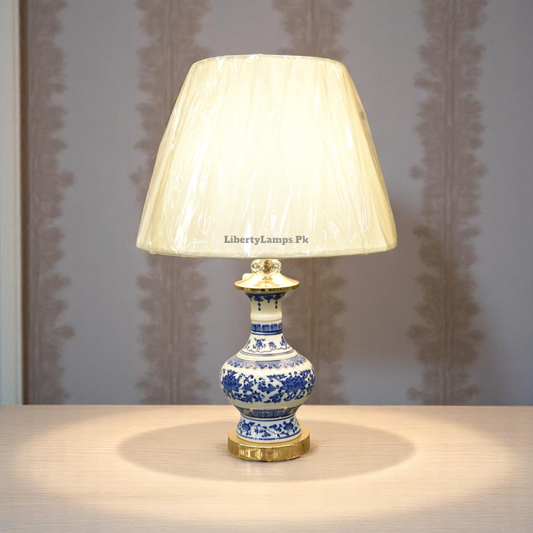 Multani Blue Pottery Table Lamp (Pair)