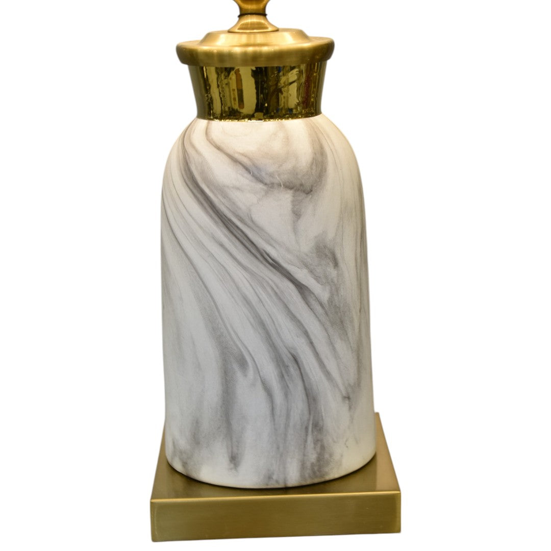Porcelain Marble-Texture Table Lamp (Single)