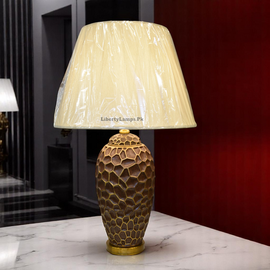 Rustic  Terracotta Lamp (Pair) – Earthy Elegance