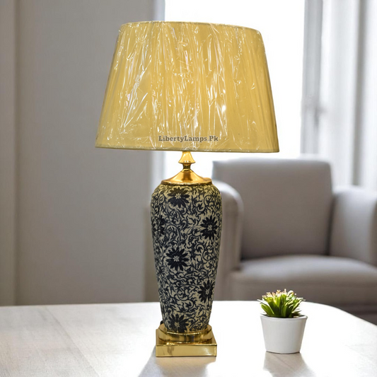Royal Blue Pottery Table Lamp (Single) – Artistic Heritage Glow