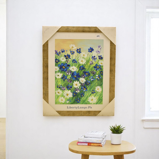 Blossom Tranquility Flower Oil Painting – 26x32 Inch Canvas Art