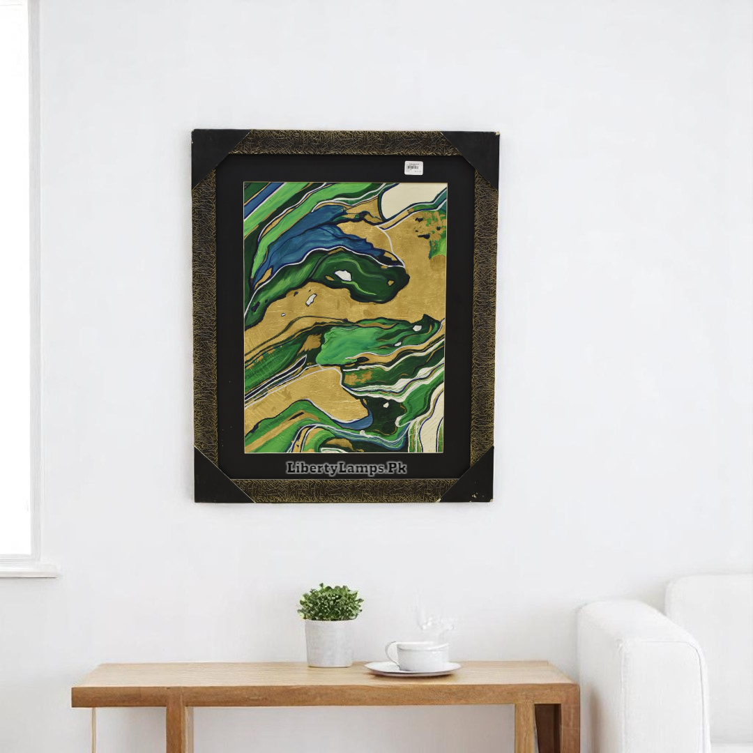 Urban Drift Abstract Oil Painting – 26x32 Inch Canvas Energy