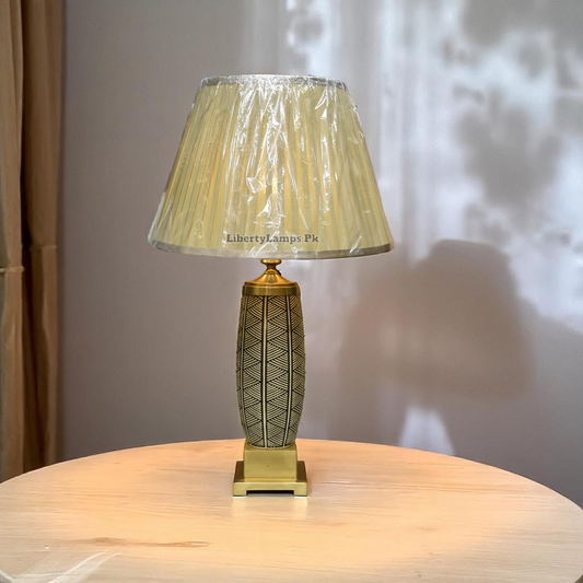Terracotta Horizon Table Lamp (Pair) – Earthy Elegance with Timeless Charm