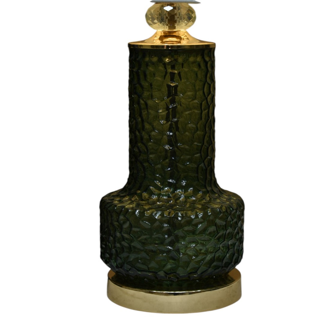 Crystal Elegance Glass Table Lamp (Pair) – Radiant Luxury for Refined Spaces