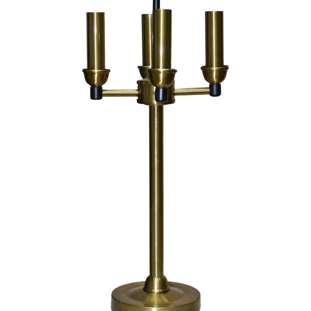 Metal 4-Light Italian Lamp (Pair) – Vintage Gold Grandeur