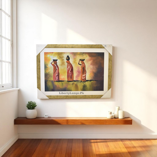 Heritage Echo – Cultural Oil Painting on Canvas (24x36 Inch)