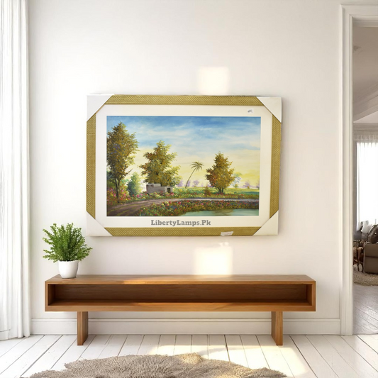 Whispering Hills – Nature Oil Painting on Canvas (24x36 Inch)
