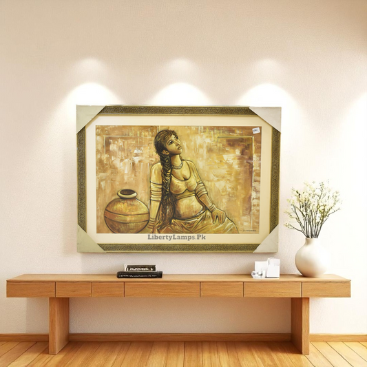 Whispers of Grace – Figurative Oil Painting on Canvas (24x36 Inch)