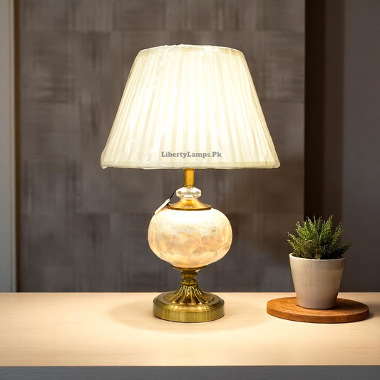 Opal Shine Mother of Pearl Table Lamp (Single) – Luxe Coastal Glow