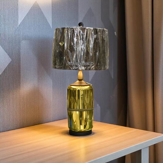 Eternal Glow – Unbreakable Golden Table Lamp (Pair)
