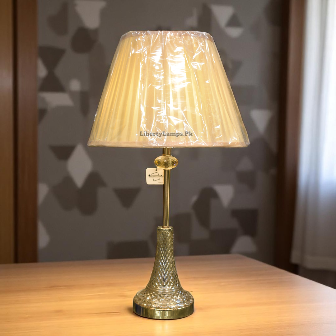 Steel Radiance – Classic Metal Table Lamp (Pair)