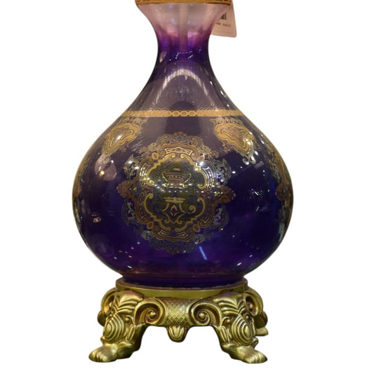 Royal Amethyst – Turkish Purple Mosaic Table Lamp (Pair)