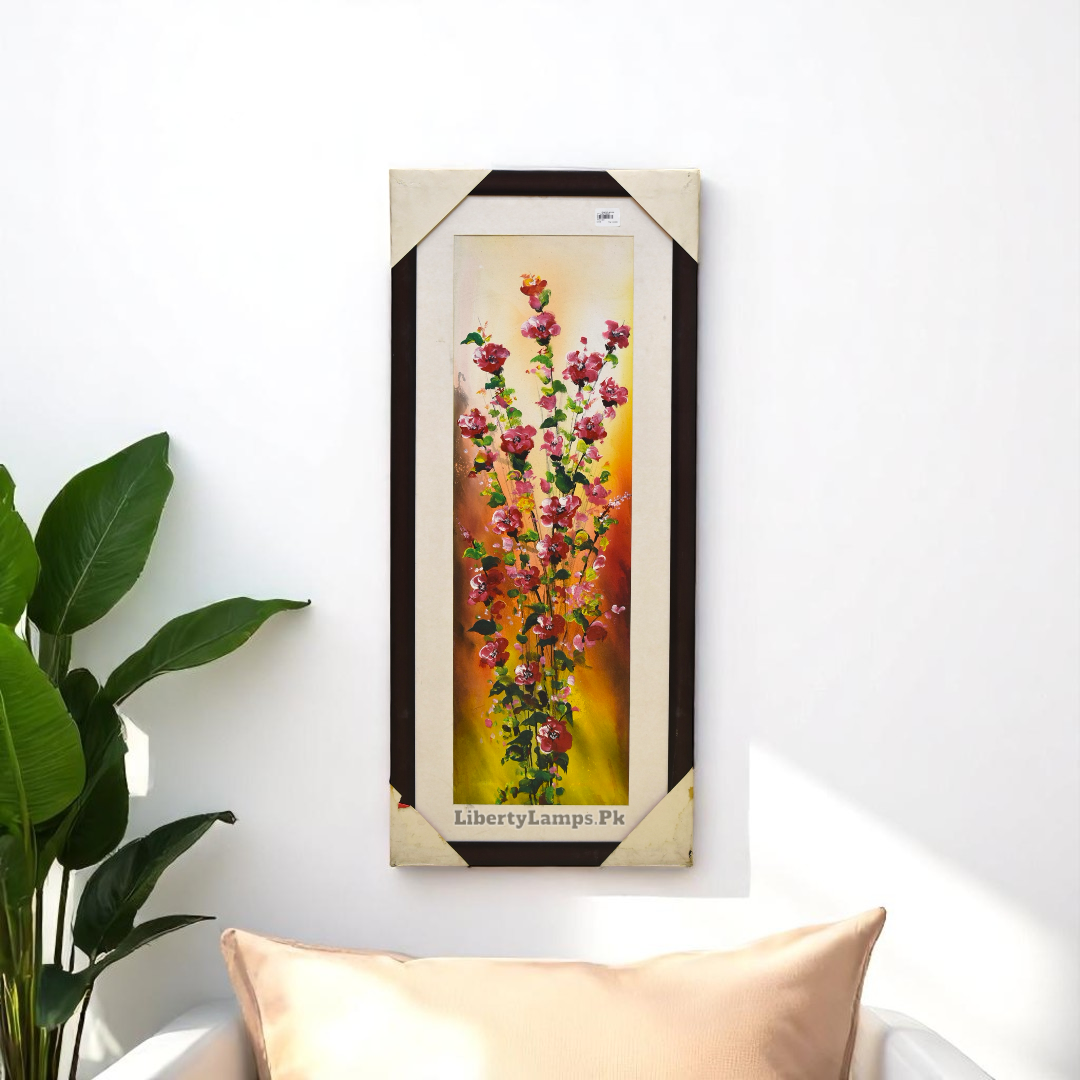 Petal Poise – Floral Oil Painting on Canvas