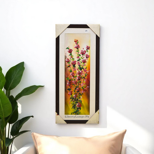 Petal Poise – Floral Oil Painting on Canvas