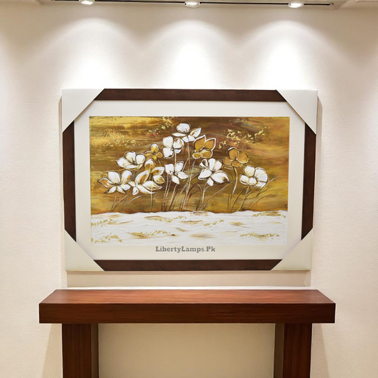 Garden Whispers – Floral Oil Painting on Canvas