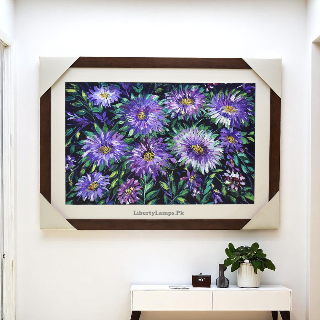 Blooming Grace – Floral Oil Painting on Canvas (Single)