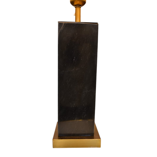 Obsidian Luxe – Black Marble Table Lamp (Pair)