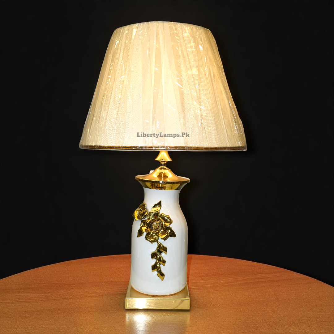 Snowcrest – White Porcelain Table Lamp (Pair)