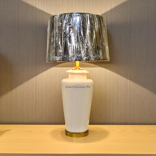 Classic Pearl – Porcelain Table Lamp (Pair)