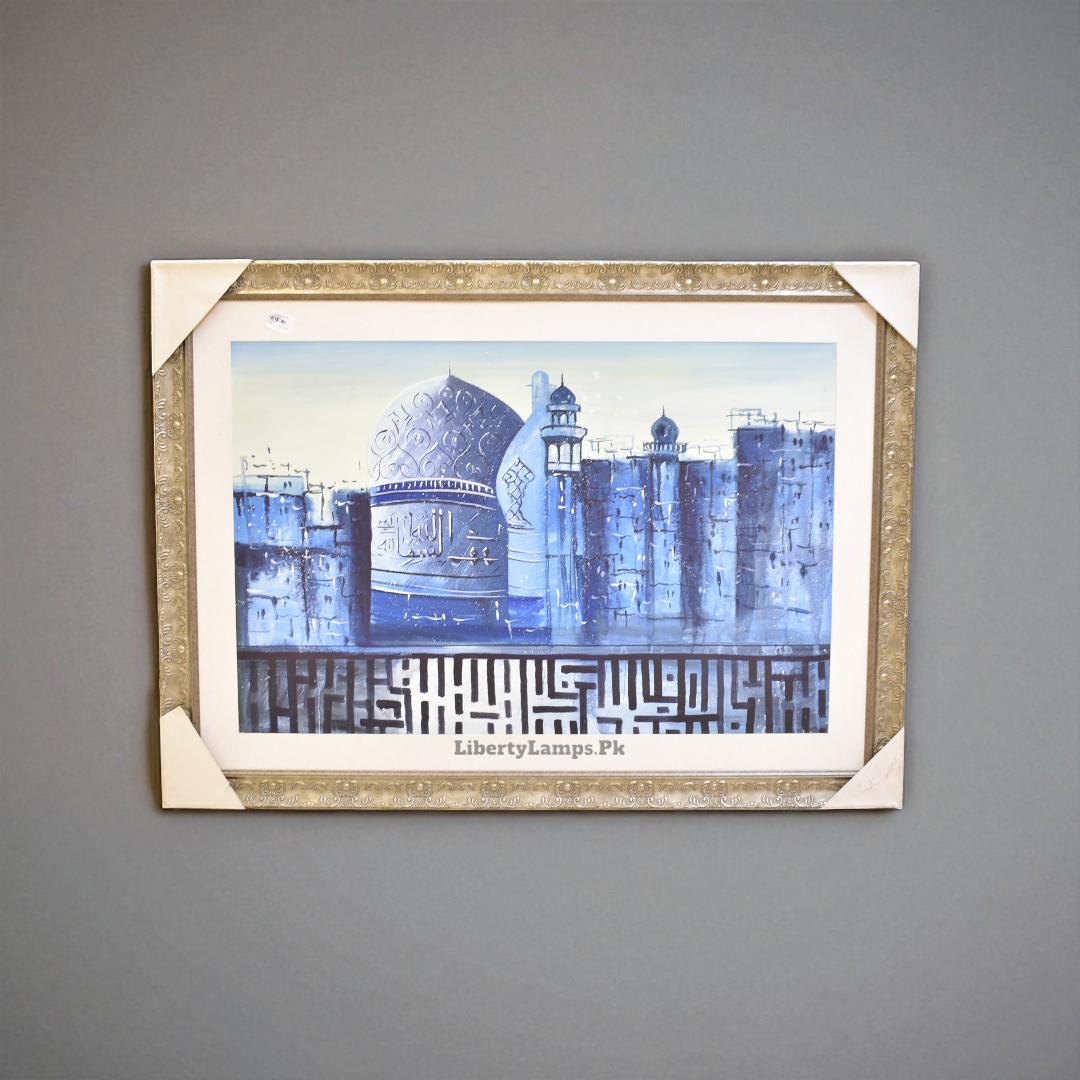 Majestic Masjid – Mosque Oil Painting on Canvas (Single)