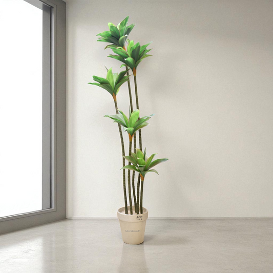 Blooming Grace – Water Lilies Artificial Tree with Planter (Single)