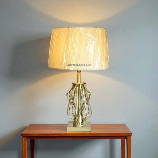 Steel Aura – Modern Metal Table Lamps (Pair)