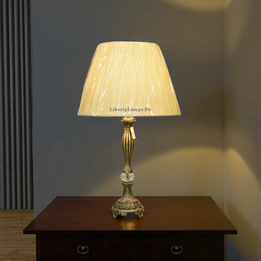 Steel Crest – Metal Table Lamps (Pair)
