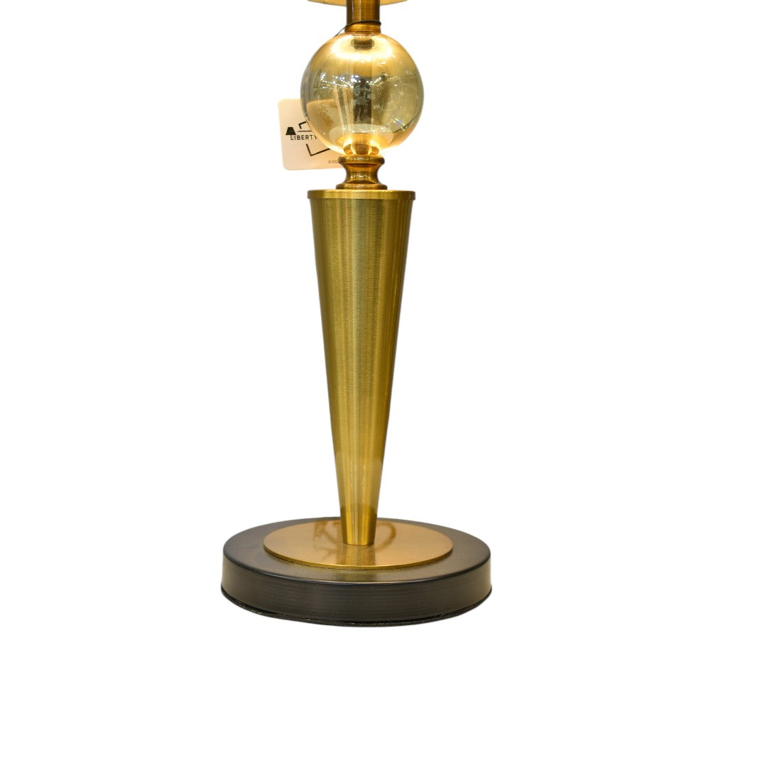 Crystal Ember – Metal Table Lamp with Crystal Accent (Pair)