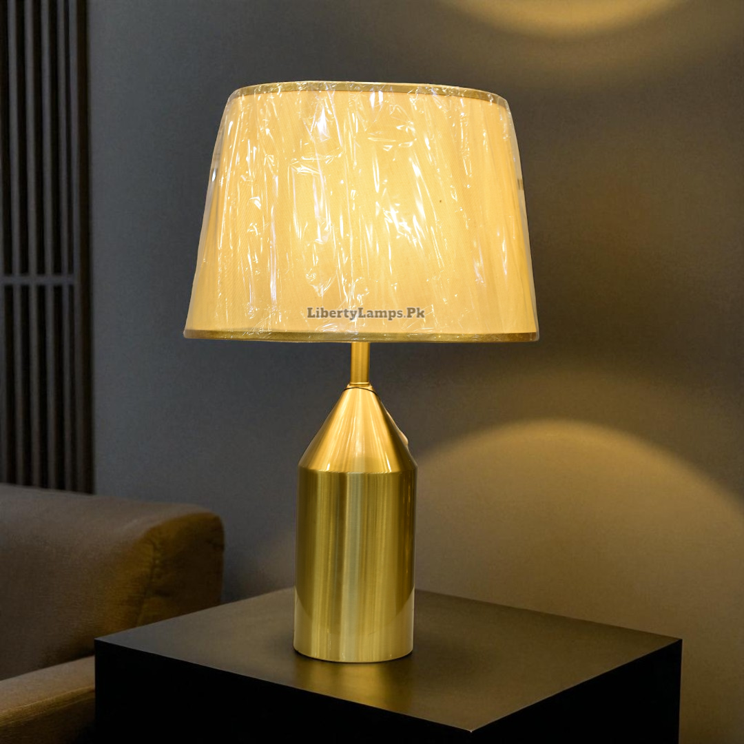 NovaGlow Brushed Metal Table Lamp (Pair)