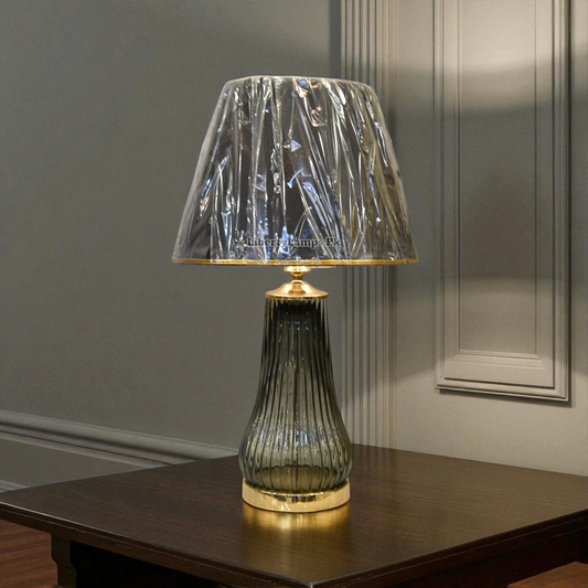 Crystal Veil Glass Table Lamp (Pair)