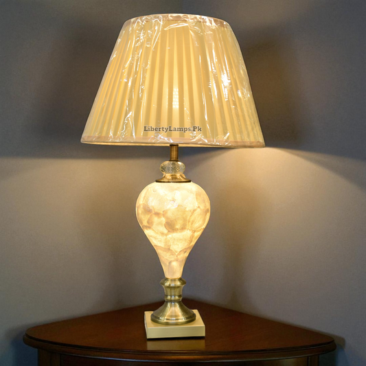Moonlit Pearl Double Light Table Lamp (Pair)