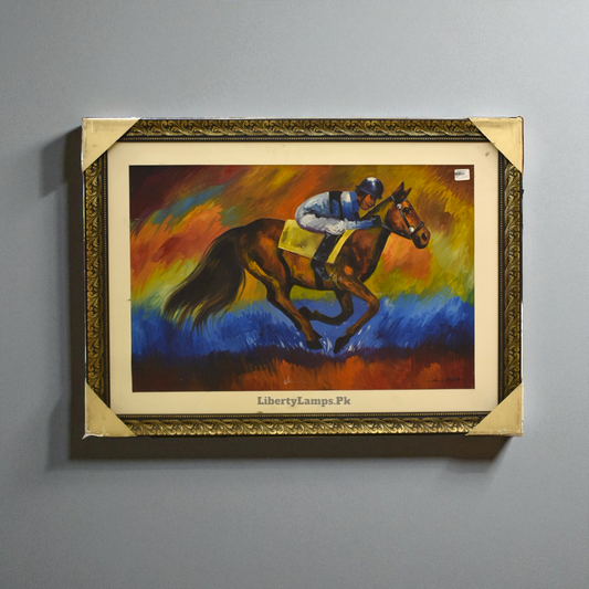 Majestic Gallop Horse Oil Painting (Single)