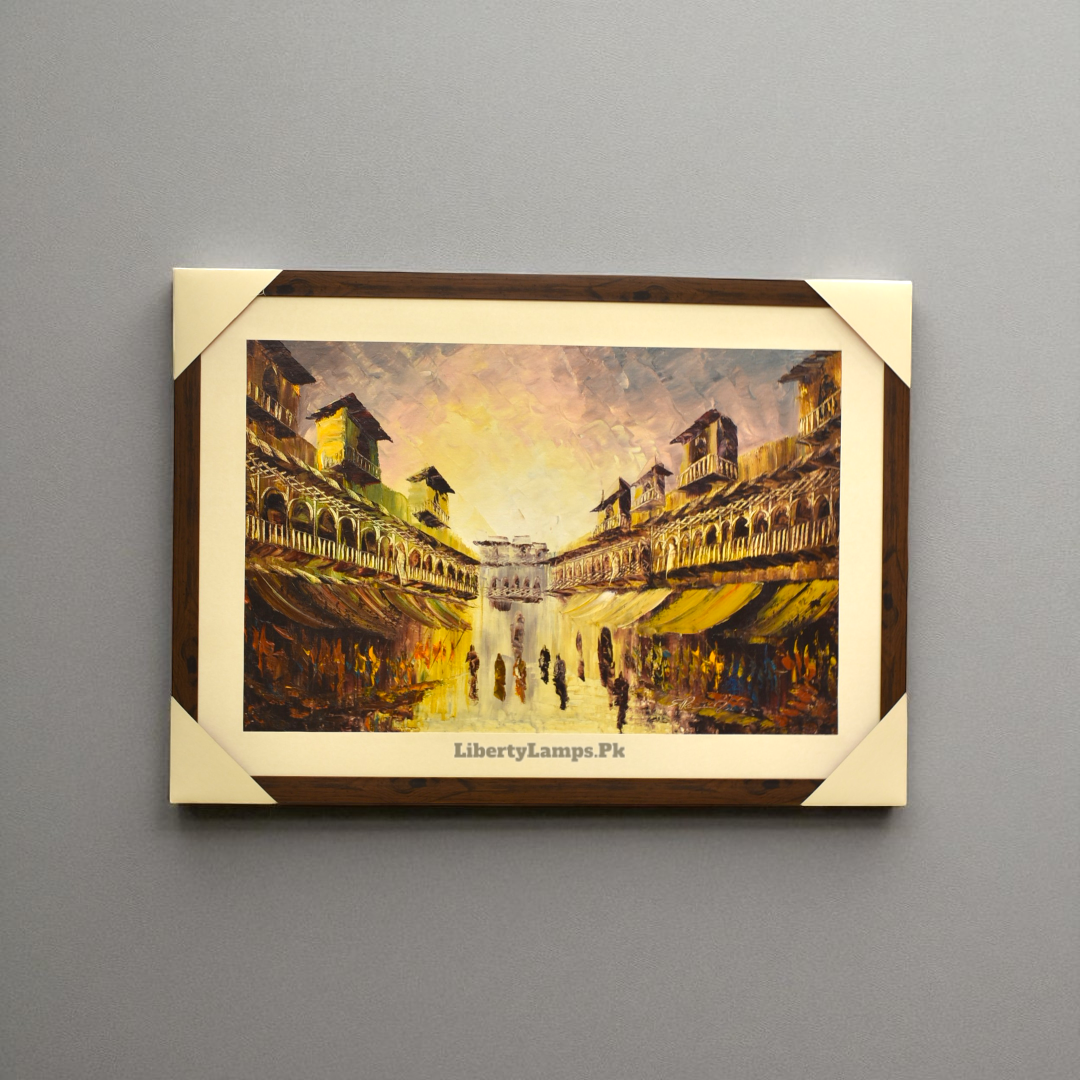 Whispers of the Past Old City Oil Painting (Single)