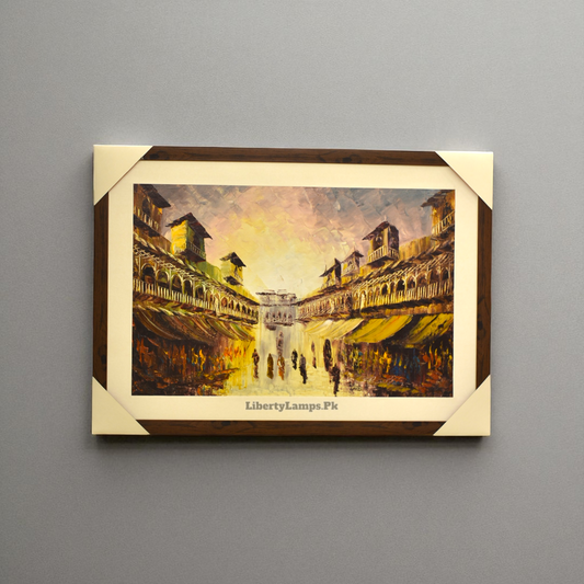 Whispers of the Past Old City Oil Painting (Single)