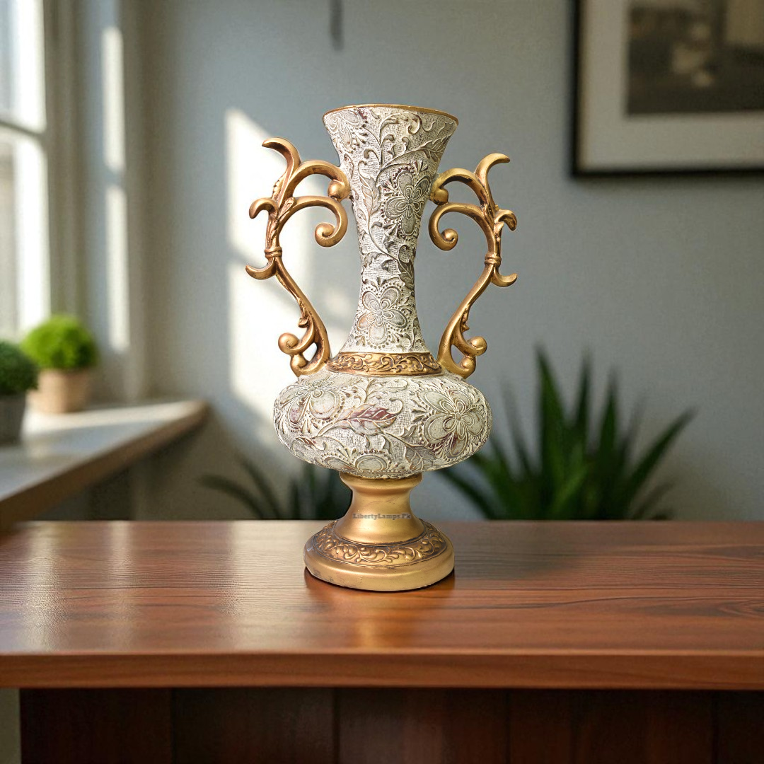 Textured Fishbone Ceramic Vase (Single)